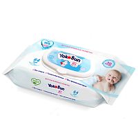Детские влажные салфетки 64 шт