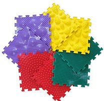 Коврик массажный "Полезные шаги" микс